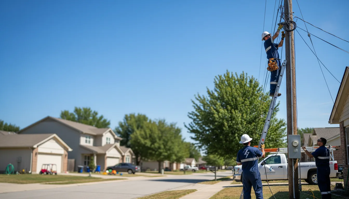 Residential electrician providing installation services in Vega, TX